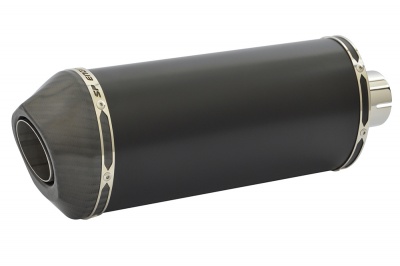 Ducati Monster 821 (2017-2019) Oval Carbon Outlet Diabolus XLS Satin Black Exhaust